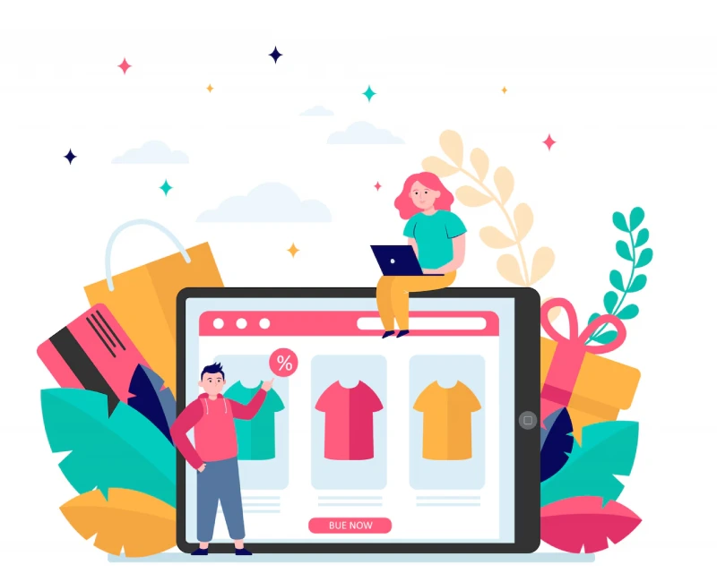 Custom ecommerce website design and responsive online store development